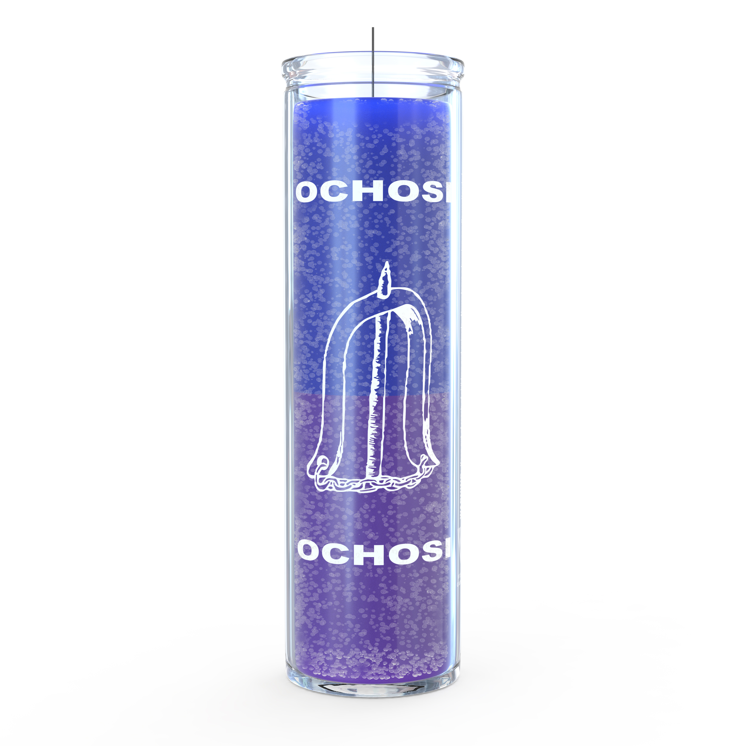 OrishaOchosi 7 Day Candle, Blue/Purple