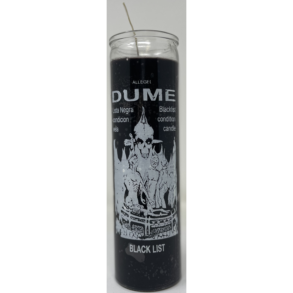 Black List DUME 7 Day Candle, Black