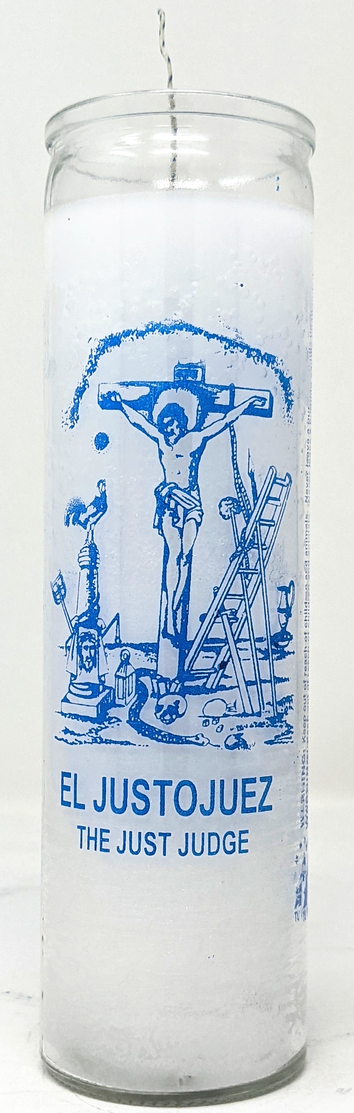 Just Judge 7 Day Candle, White