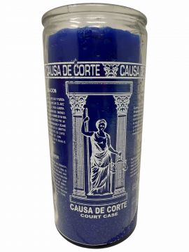 Court Case 14 Day Candle, Blue