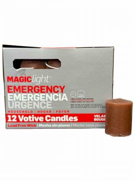 15 Hour Votives - Brown, Box/12