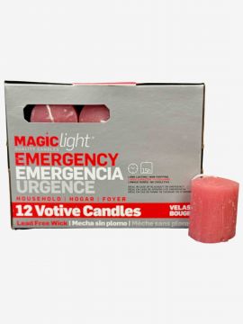 15 Hour Votives - Pink, Box/12