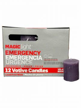 15 Hour Votives - Purple, Box/12