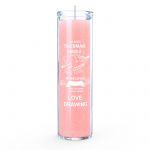 Love Drawing 7 Day Candle, Pink
