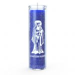 Santa Muerte (Holy Death) 7 Day Candle, Blue