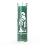 Santa Muerte (Holy Death) 7 Day Candle, Green