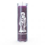 Santa Muerte (Holy Death) 7 Day Candle, Purple