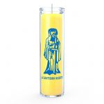 Santa Muerte (Holy Death) 7 Day Candle, Yellow