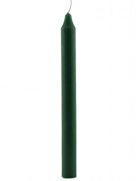 8" Household Candles - Green, Bag of 8
