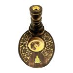 Wood Incense Backflow Cone Burner - Buddha with Vine (Box of 2)