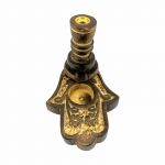 Wood Incense Backflow Cone Burner - Hamsa (Box of 2)