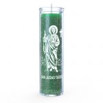 St. Jude 7 Day Candle, Green