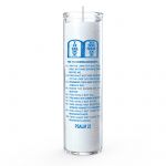 Psalm 23 (10 Commandments) 7 Day Candle, White