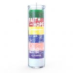 Faith and Hope 7 Day Candle, 7 Color