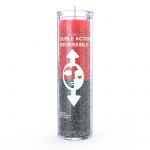 Reversible 7 Day Candle, Red/Black