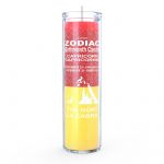 Capricorn Zodiac 7 Day Candle, Red/Yellow