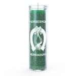 Horseshoe (Herradura) 7 Day Candle, Green