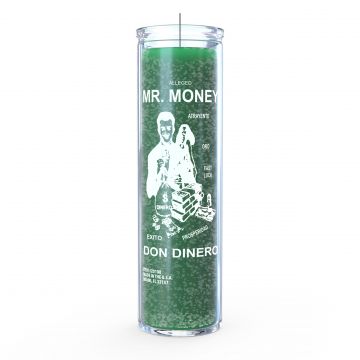 Mr. Money (Don Dinero) 7 Day Candle, Green