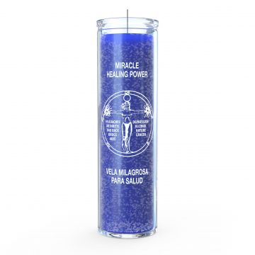 Miracle Healing 7 Day Candle, Blue