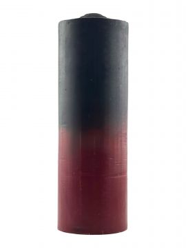 Pullout/Refill Candle, 2 Color Black/Red
