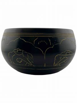 Black Singing Bowl, Aluminium, 5"D