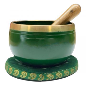 7 Chakra Heart Singing Bowl, Brass, 3"D