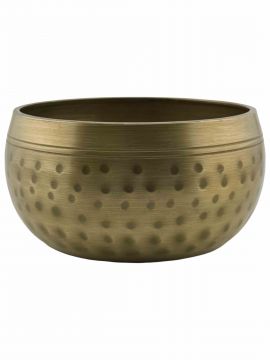 Dual Tone Singing Bowl, Hammered, 4"D