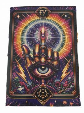 Leather Journal - Humsa Hand 5x7