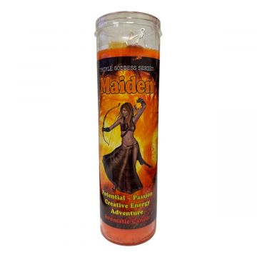 Mama Mojo - Prepared 7 Day Candle - Maiden (Triple Goddess)