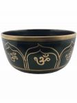OM Black Singing Bowl, Aluminum, 7"D