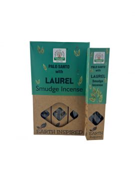 Palo Santo w/Bayleaf Smudge Incense Sticks, Namaste India - 30 Gram (12 Boxes of Approx 8 Sticks)