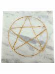 Soapstone Incense Plate Burner - Pentacle, Set of 2