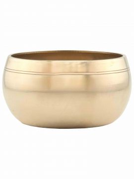 Gold Polished Singing Bowl, Machined, 5.5"D