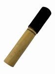 Singing Bowl Wooden Stick, Black Leather Wrapped Mallet, 6L x 1" D