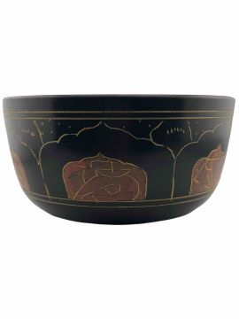Tibetan Mantra Singing Bowl, Aluminium, 7"D
