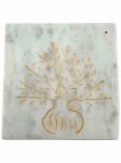 Soapstone Incense Plate Burner - Tree of Life, Set of 2