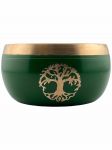 Green Tree of Life Singing Bowl, Machined, 4"D