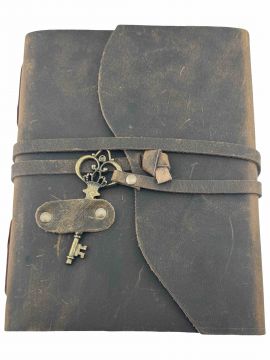 Leather Journal - Vintage with Key Closure 5x7