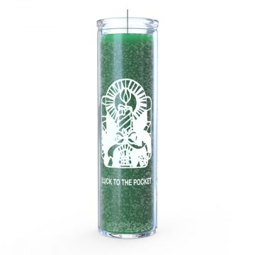 Luck to Pocket 7 Day Candle, Green