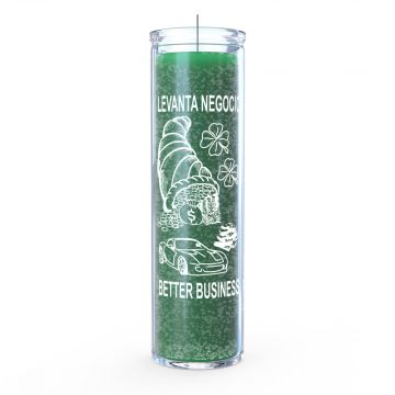 Levanta Negocio 7 Day Candle, Green