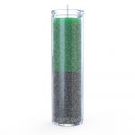 Green/Black 7 Day Candle