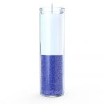 White/Blue 7 Day Candle