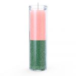 Pink/Green 7 Day Candle
