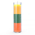Gold/Green/Orange 7 Day Candle