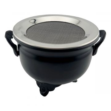 Iron Burner with Steel Mesh, 4"D