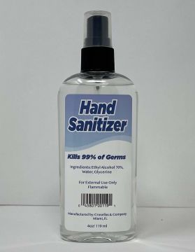 Hand Sanitizer - 4 oz, Crusellas & Co