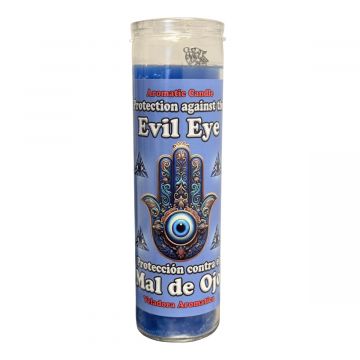 Mama Mojo - Prepared Aromatic 7 Day Candle - Protection Against the Evil Eye