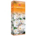 Gardenia Incense Sticks, HEM Hex Pack - 6 Boxes x 20 Sticks