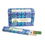 Copal White Incense Sticks, Namaste India - 115 Gram (12 Boxes of Approx 11-13 Sticks)