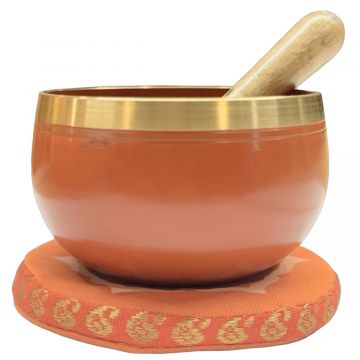 7 Chakra Sacral Singing Bowl, Brass, 3"D